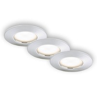 Kruhová - BRI 7204-038 3ks sada LED vestavné svítidlo, pr. 7,5 cm, chrom - BRILONER