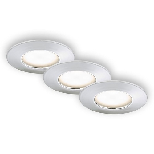 Kruhová - BRI 7204-038 3ks sada LED vestavné svítidlo, pr. 7,5 cm, chrom - BRILONER - foto 1