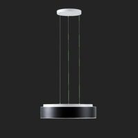 Kruhová - OS ERI67915 ERIS LEC4 závěsné skleněné svítidlo bílá / bílo - černá IP40 4000 K 47W LED DALI (původní kód OS 67915) - OSMONT