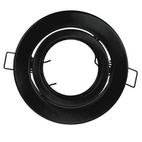 Kruhová - FAN INC-REFLEX-SM1 NER Zápustné svítidlo Reflex, nastavitelné, černé, průměr 10 cm - FANEUROPE