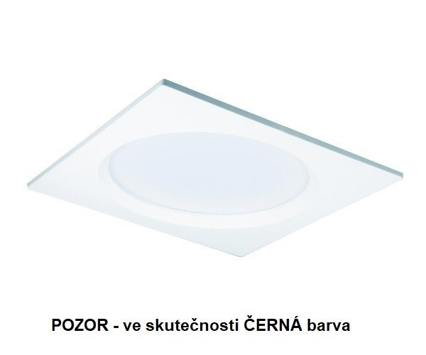 Hranatá - KHL K53305.BK.3K Zápustné svítidlo LACUS SQUARE BLACK LED IP44 7W 3000K 686lm 105x105mm - KOHL-Lighting - foto 1