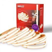 Pracovní osvětlení - BRILO 2318480 COB LED Strip 3m, samolepící, teplá bílá, bílé - BRILO