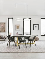 Kruhová - NV 9345600 Závěsné svítidlo TARQUIN bílý hliník a akryl LED 36W 230V 3000K IP20 stmívatelné - NOVA LUCE