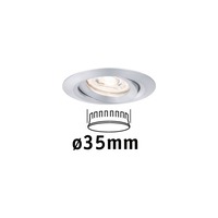 Koupelnová - P 94296 LED vestavné svítidlo Nova mini výklopné 1x4W 2.700K hliník broušený 230V - PAULMANN