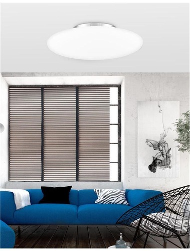Kruhová - NV 620441 Stropní svítidlo PRESSIONE opálové sklo a chromovaný kov E27 3x12W - NOVA LUCE - foto 1