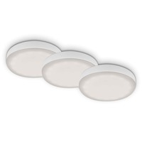 Kruhová - BRI 7061-436 3ks sada LED vestavné svítidlo, pr. 7,5 cm, 3 W, 350 lm, bílé - BRILONER
