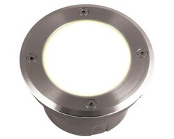 Zapuštěná - PANIT EST355 Venkovní svítidlo OBLO MICRO kruhová ocel 230V GX53 7W IP67 - PAN INTERN.