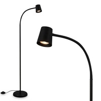 Stojací lampy - BRILO 1476015 Stojací svítidlo, 127,5 cm, 1x GU10, max. 9W, černá - BRILO