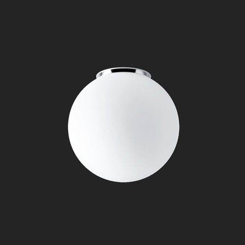 Kruhová - OS STY61237 STYX 3 stropní/nástěnné skleněné svítidlo chrom / bílá IP65 3000 K 20W LED DALI (původní kód OS 61237) - OSMONT - foto 1