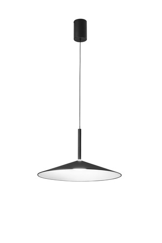 Kónická - FAN LED-KHAN-S48-NER Závěsné LED svítidlo Khan (černá), 18 W, CCT 2700 / 3500 K, 48 x 200cm - FANEUROPE - foto 1