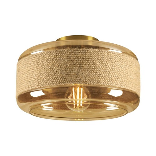 Dekorativní - LA 1007591 PANTILO ROPE 27 nástěnné a stropní přisazené svítidlo, cylindrické, 1x max. 15 W E27, zlatá - BIG WHITE (SLV) - foto 1