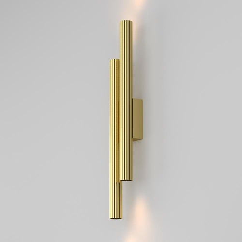 Nepřímé osvětlení - M C082WL-24W2.7K-BS Nástěnné svítidlo Calipso 2700K 24W teplá bílá 1620lm mosaz hliník - MAYTONI - foto 1