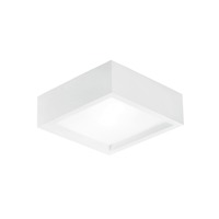 Downlight - FAN I-GABRIEL/PL25Q Stropní svítidlo Gabriel, hranaté, bílé, 2 x E27, 25 x 25 x 8,5 cm - FANEUROPE