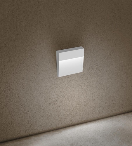 Nástěnná - CEN PEOBIS-041040 SEGNAPASSO LED PASEO QUADRATO venkovní nástěnné svítidlo bílá 4W 4000K IP54 - CENTURY - foto 1