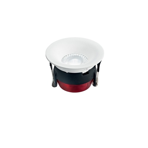 Koupelnová - FAN INC-HYDE-BCO Zápustné venkovní svítidlo LED Hyde, hliník/polykarbonát, bílé, 8 W, 750 lm, CCT stmívatelné, IP65, 8,5 x 8,5 x 5,8 cm - FANEUROPE - foto 1
