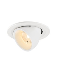 Kruhová - LA 1009392 NUMINOS® GIMBLE S Stropní vestavné svítidlo, 2700 K, 40°, IP20, kulaté, bílé - BIG WHITE (SLV)