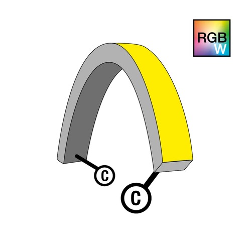Příslušenství pro LED pásky - SLC S1624T-RGBW-C Napájení pro NeonFlex 24V Top-Bend RGBW C - TLG - foto 1