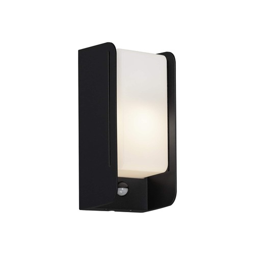 Nástěnná - BRILO 3017-015 Venkovní svítidlo s čidlem 25,5 cm 1x E27 12W černá - BRILO - foto 1