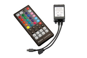 Stmívače a regulátory proužků - IR 40Keys RGBW ovladač