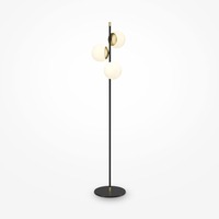 Stojací lampy - M MOD048FL-03G Stojací lampa Nostalgia 3x40W zlatá matné sklo kov - MAYTONI