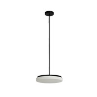 Kruhová - OS CAR60002 CARINA P1 závěsné skleněné svítidlo černá / bílá IP40 3000 K 26W LED - OSMONT