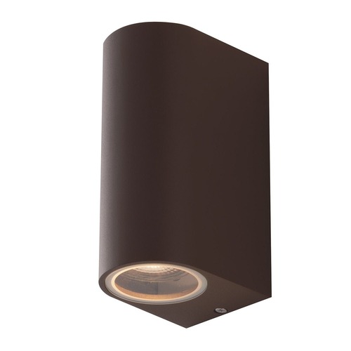 Nástěnná - FAN I-ONE-AP2 BRO Venkovní nástěnné svítidlo ONE, korten, 2 x GU10, IP54, 13 x 9,3 x 6,7 cm - FANEUROPE - foto 1