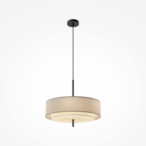 Kruhová - M MOD613PL-05GR1 Závěsné svítidlo Bergamo E27 5x60W černá/šedá kov - MAYTONI - foto 1
