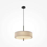 Kruhová - M MOD613PL-05GR1 Závěsné svítidlo Bergamo E27 5x60W černá/šedá kov - MAYTONI
