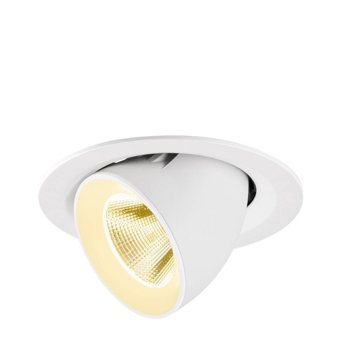Kruhová - LA 1009569 NUMINOS® GIMBLE M Stropní vestavné svítidlo, 3000 K, 20°, bílá - BIG WHITE (SLV) - foto 1
