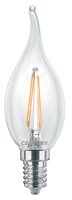 E14 - CEN INM1C-021427 LED FILAMENT SVÍČKA PLAMEN ČIRÁ 2W E14 2700K 245Lm 360d 35x118mm IP20 - CENTURY