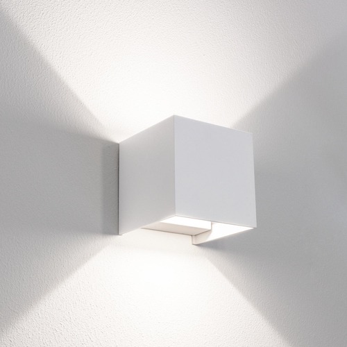 Nástěnná - CEN UDSBI-2012 Venkovní nástěnné LED svítidlo up/down QUADRATO bílá 20W 3000/4000/6500K IP65 - CENTURY - foto 1