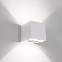 Nástěnná - CEN UDSBI-2012 Venkovní nástěnné LED svítidlo up/down QUADRATO bílá 20W 3000/4000/6500K IP65 - CENTURY