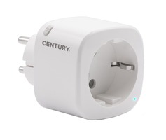 Vypínače a zásuvky - CEN SCKSMA Zástrčka-Zásuvka SMART 16A-220-240V-IP20 ovládaná SMARTPHONEM přes WIFI nebo hlasem. Možnost zapnutí nebo vypnutí spotřebičů. Tuya WiFi - CENTURY