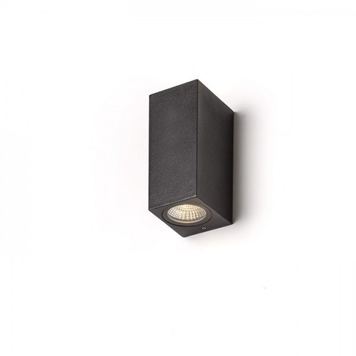 Nástěnná - RED R12028 KUBI II antracitová 230V LED 2x3W IP54 3000K - RED - DESIGN RENDL - foto 1