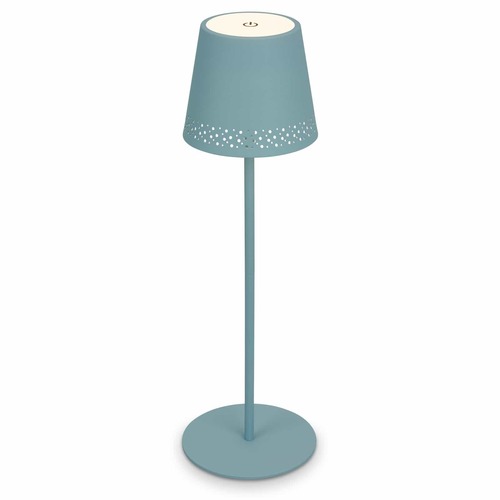 Na stůl - BRILO 7438-010 LED nabíjecí stolní lampa 38 cm 2,6W 280lm tyrkysová - BRILO - foto 1