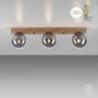Dekorativní - LD 11393-79 GREEN WIDO LED stropní svítidlo 3 ramenné dřevo kouřová barva v udržitelném designu IP20 - LEUCHTEN DIREKT / JUST LIGHT - foto 10