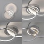 Kruhová - LD 14540-95 ASMINA LED stropní svítidlo hliník otočné světelné kruhy samostatně vypínatelné 3000K - LEUCHTEN DIREKT / JUST LIGHT - foto 10