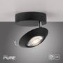 Bodová - PN 9051-18 LED stropní svítidlo PURE Oculis, černá , stmívatelné, otočné a nastavitelné 2700K - PAUL NEUHAUS - foto 10