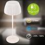 Stolní lampy dekorační - BRILO 7553016 Nabíjecí stolní lampa Riffle - 36,5 cm, 2W, 200lm, IP44, bezdrátová, LED, stmívatelná, dotykový vypínač, bílé - BRILO - foto 10