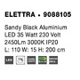 Podélná - NV 9088105 Závěsné svítidlo ELETTRA černý hliník LED 35W 230V 3000K IP20 - NOVA LUCE - foto 10