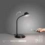 Stolní lampy pracovní - LD 14414-18 PUCKI LED stolní lampa černá bezdrátové nabíjení telefonu dotykový stmívač nastavitelné 3000K - JUST LIGHT - foto 10