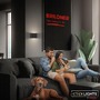 Nepřímé osvětlení - BRI 3878015 AKCE - Chat nástěnné svítidlo - 3W, 270lm, bezdrátová, LED, s pohybovým čidlem, černá - BRILONER - foto 10