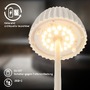 Stojací lampy - BRILO 1238016 nabíjecí stojanová lampa Riffle - 124 cm, 4,2W, 400lm, LED, bezdrátová, stmívatelná, dotykový vypínač, bílá - BRILO - foto 10