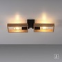Hranatá - LD 15657-18 FRANKY LED stropní svítidlo, černá, dřevěný rám, kov, 2 ramenné stropní svítidlo - LEUCHTEN DIREKT / JUST LIGHT - foto 10