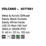 Kruhová - NV 9077881 Závěsné svítidlo VOLCANO kov a akrylový difuzor černá zvenku bílá uvnitř LED 33W 230V 3000K IP20 - NOVA LUCE - foto 10