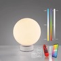 Stolní lampy dekorační - LD 22071-16 LED stolní lampa, koule, bílé, Smarthome, stmívatelné, dálkový ovladač s aplikací Tuya RGB, 2700-5000K - JUST LIGHT - foto 10
