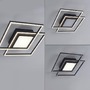 Hranatá - LD 14144-18 ASMIN LED stropní svítidlo černé hranaté s nastavitelnými zónami klasickým vypínačem 3000K - LEUCHTEN DIREKT / JUST LIGHT - foto 10