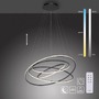 Dekorativní - PN 2124-13 LED závěsné svítidlo antracit stmívatelné CCT paměťová funkce nastavitelná výška 2700-5000K - PAUL NEUHAUS - foto 10