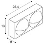 Nástěnná - LA 1007668 LID I nástěnné přisazené svítidlo, 2700/3000 K, 29 W, PHASE, 100°, antracit - BIG WHITE (SLV) - foto 10