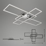 Hranatá - BRI 3504-018 CCT LED stropní svítidlo, 104 cm, 50 W, chrom - BRILONER - foto 10